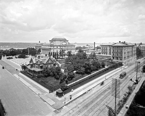 A vintage photograph of Columbia University