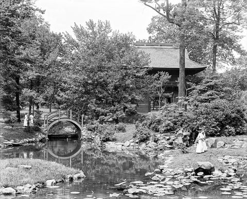 Black and White photo of Fairmount Park in Philadelphia