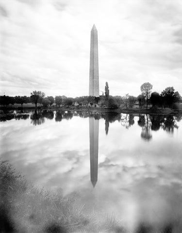 The Washington Monument and its reflection