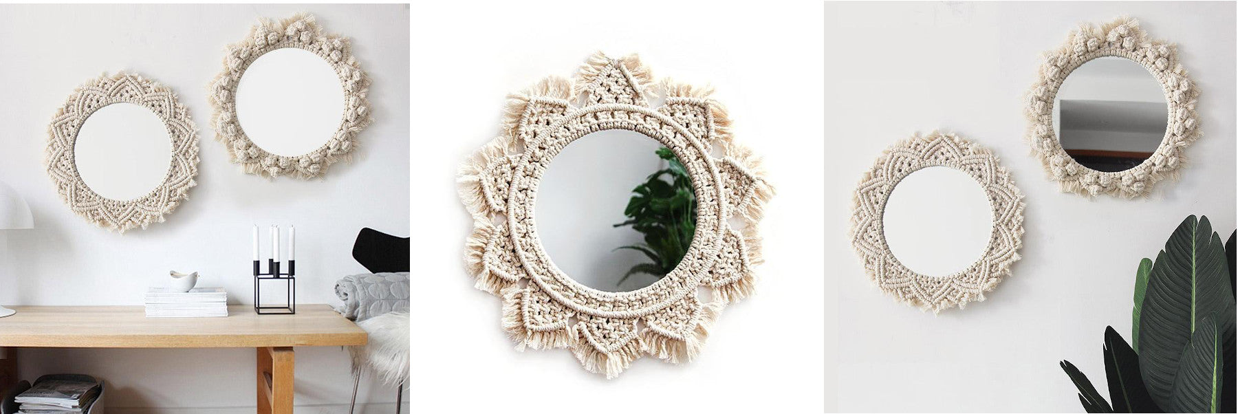 Miroir Macramé