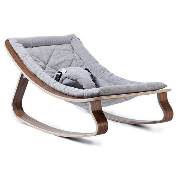 Baby rocker LEVO Walnut - Aruba Blue CHARLIE CRANE – French Blossom