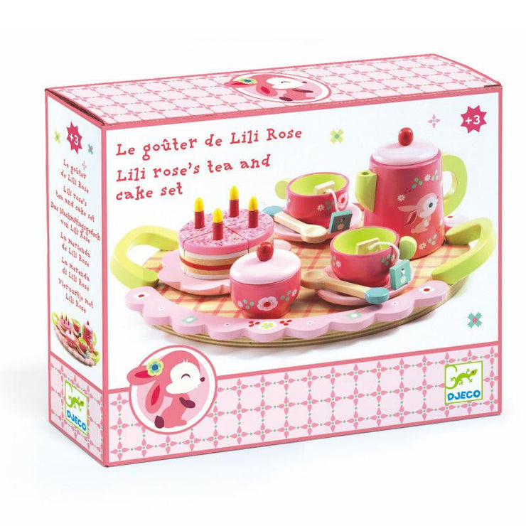 wooden tea time set