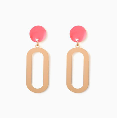 Duane earrings - Gold/Pink