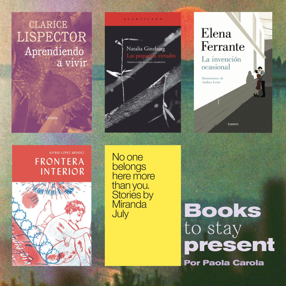 #BOOKCLUB: Books to stay present por Paola Carola