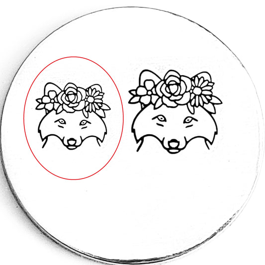 NOGIS 12pcs Flower Design Metal Stamp Set, 6MM (1/4”) Animal Theme