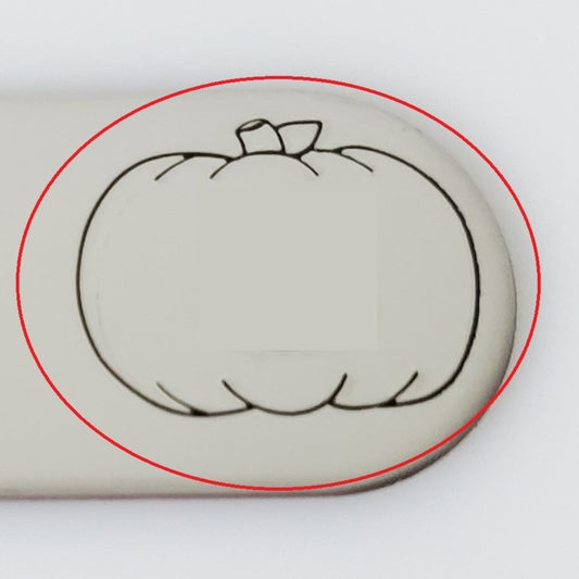 Pumpkin Faces Metal Design Stamp by Font Fixation