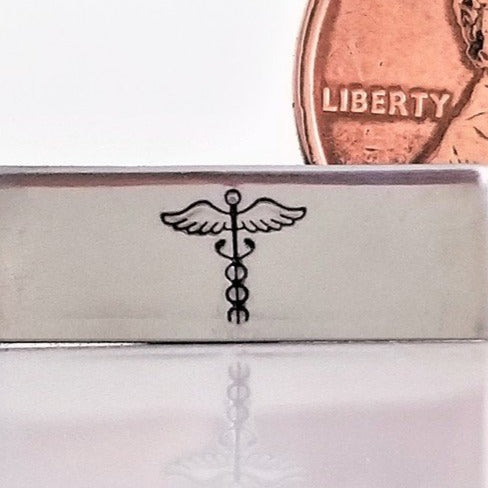 Caduceus Metal Stamp  Medical Alert Symbol Design Stamp – Stamp Yours