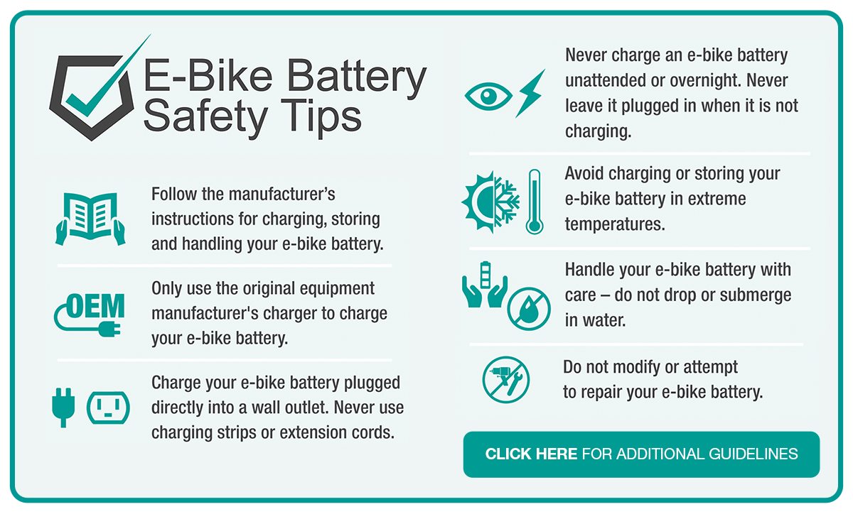 E-bike Battery Safety Tips
