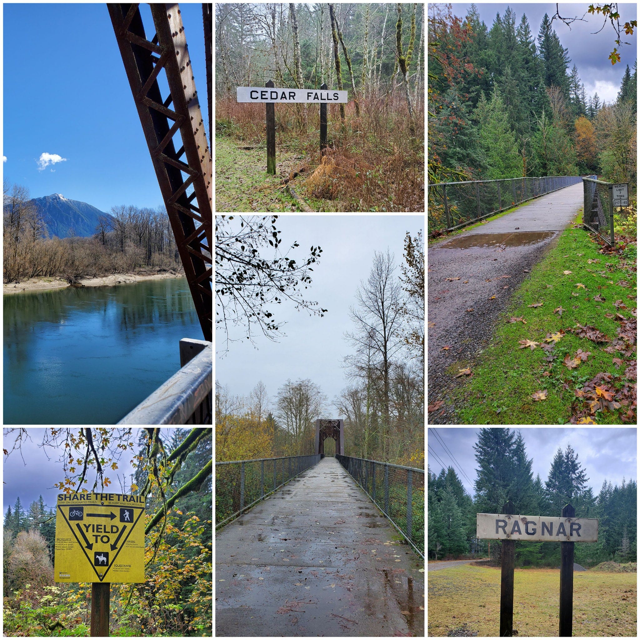 Snoqualmie Valley Trail and John Wayne (Palouse to Cascades) Trail.