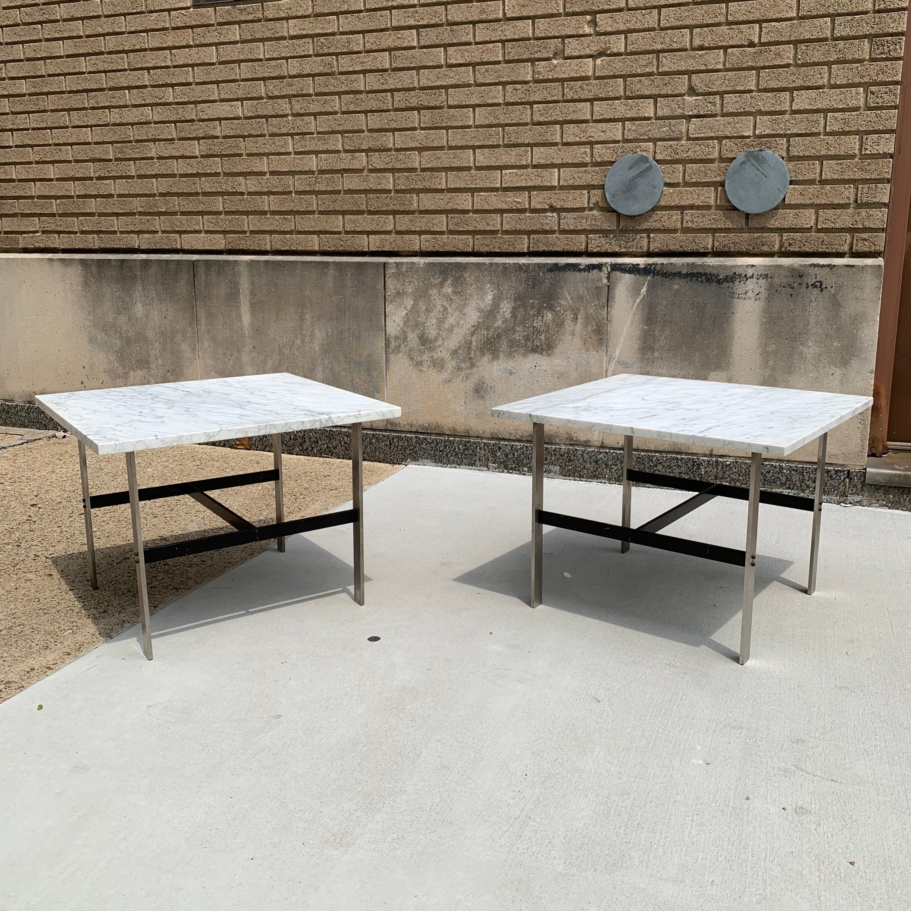 Marble and Steel Tables