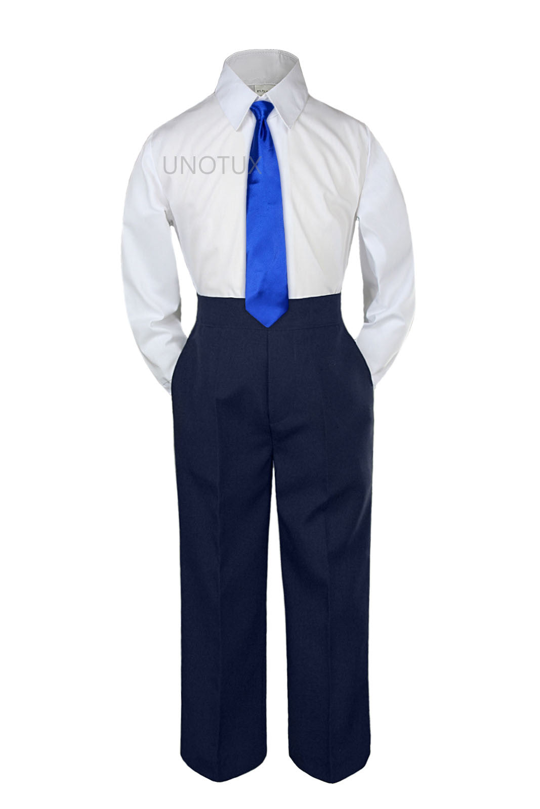 royal blue and white dress shirt