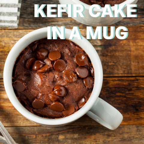 Kefir mug cake