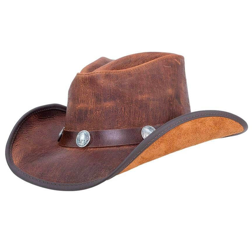 Nashville Brown Palm Cowboy Hat Large Fits 7-3/8-7-1/2