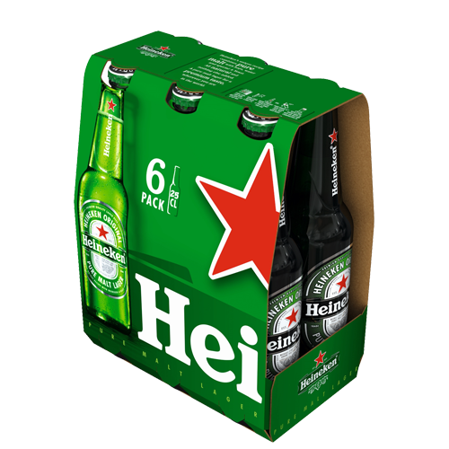 CERVEZA HEINEKEN MINI BOTELLA 250ML 6 PACK