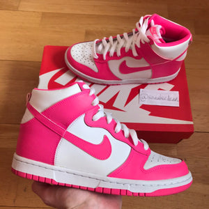 nike dunk high pink pow