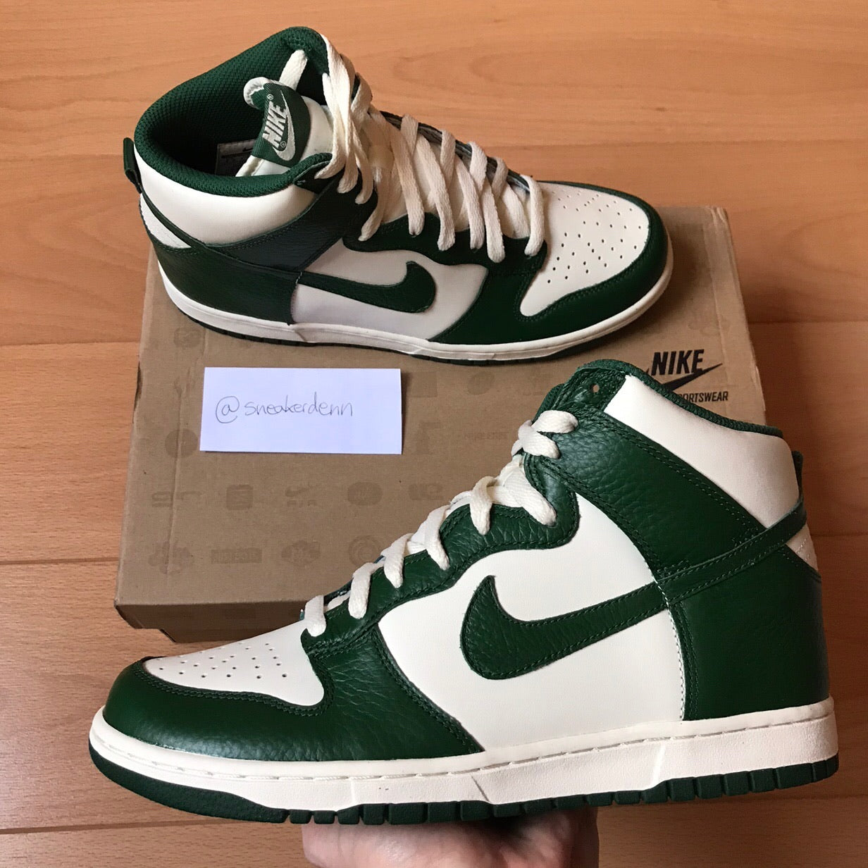 nike dunk high gorge green