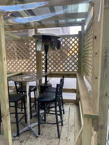 Cavanaugh's Rittenhouse sports bar outdoor dining tables and chairs