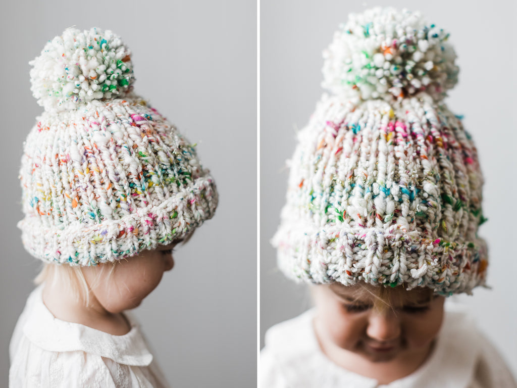 handspun and hand knit  art yarn beanie this darling home 