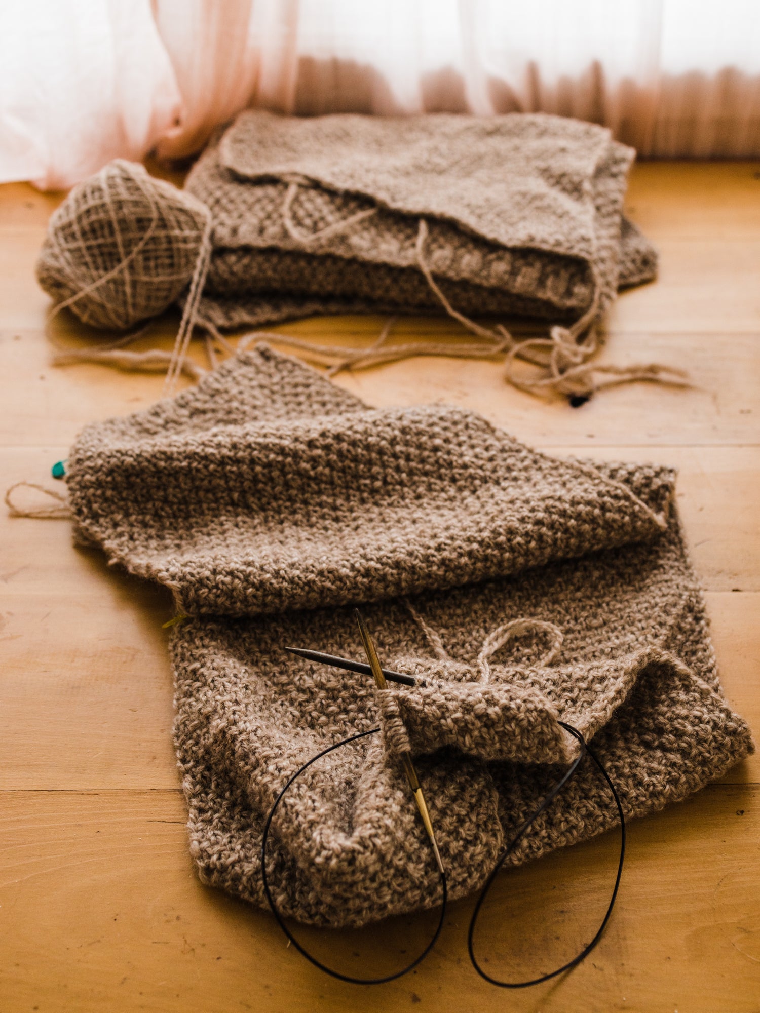 this darling home handspun and knit 