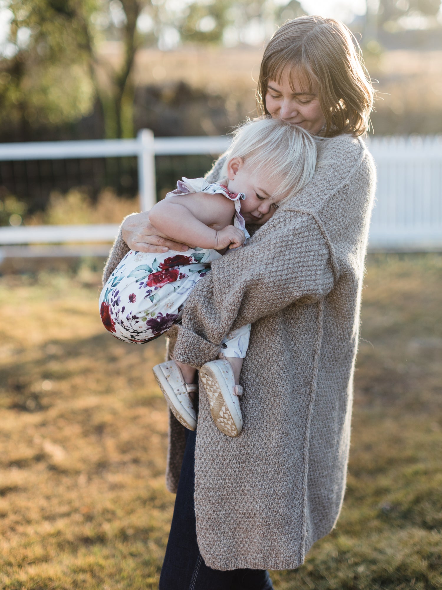 this darling home handspun and handknit dane cardigan