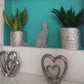 Embossed Vases & Pots | Silver Honeycomb | Various Sizes