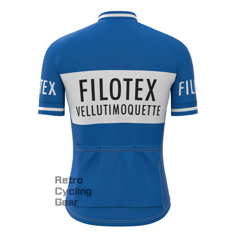 Filotex Blue Retro Short Sleeve Cycling Kit – Retro Cycling Gear