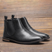 Wootten Men's Pull On Rubber Sole Chealsea Bullock Ankle Boots KD5239