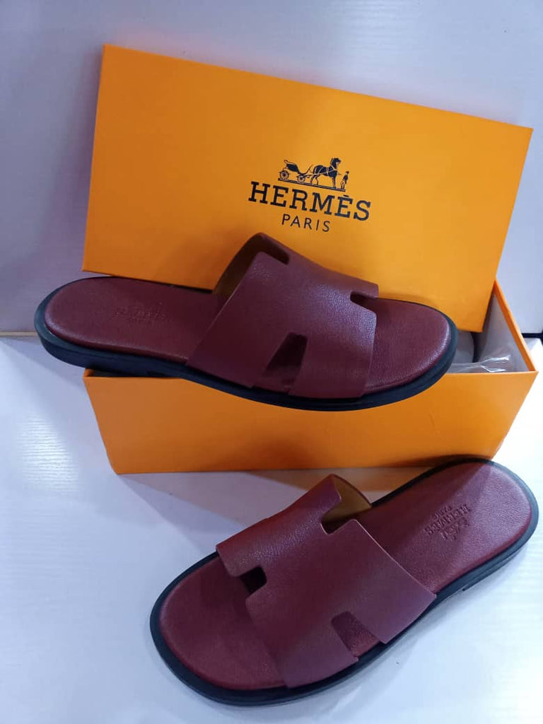 hermes male slippers