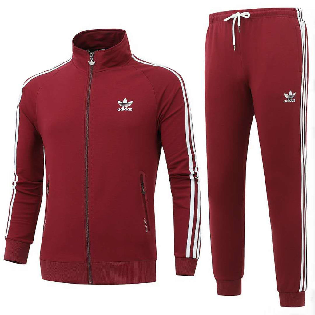 maroon adidas firebird track jacket