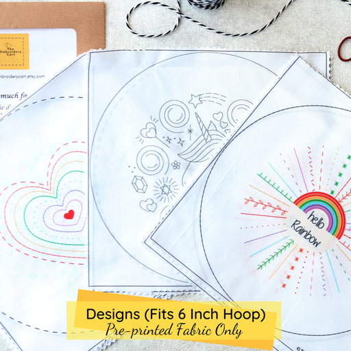 Hello Rainbow Embroidery Kit Embroidery Kit Beginner -  Portugal