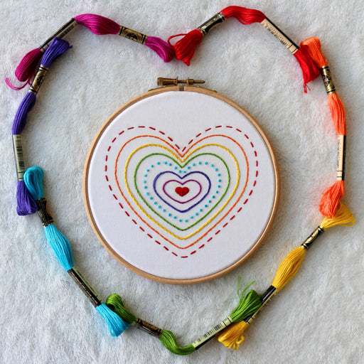 Hello Rainbow Embroidery Kit Embroidery Kit Beginner -  Portugal