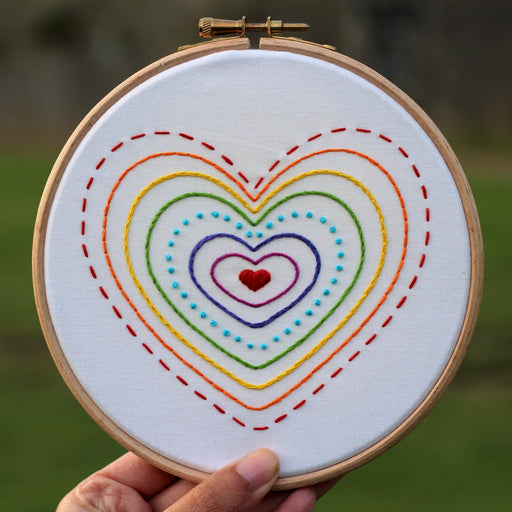 Hello Rainbow Embroidery Kit Embroidery Kit Beginner -  Portugal