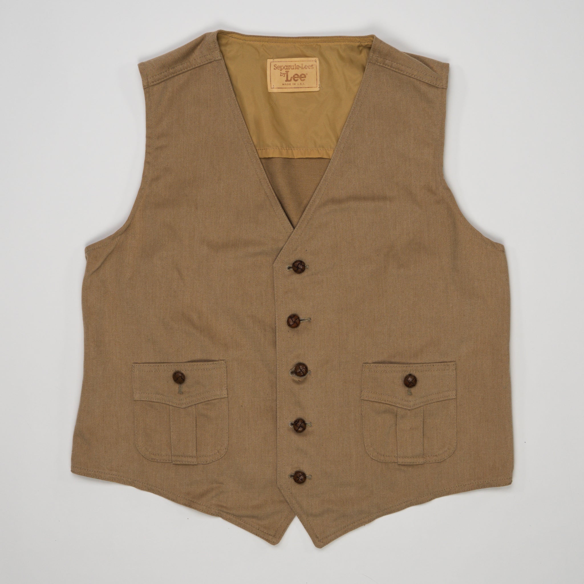 Vintage 70s Beige Lee Vest (S) – Rebalance Vintage