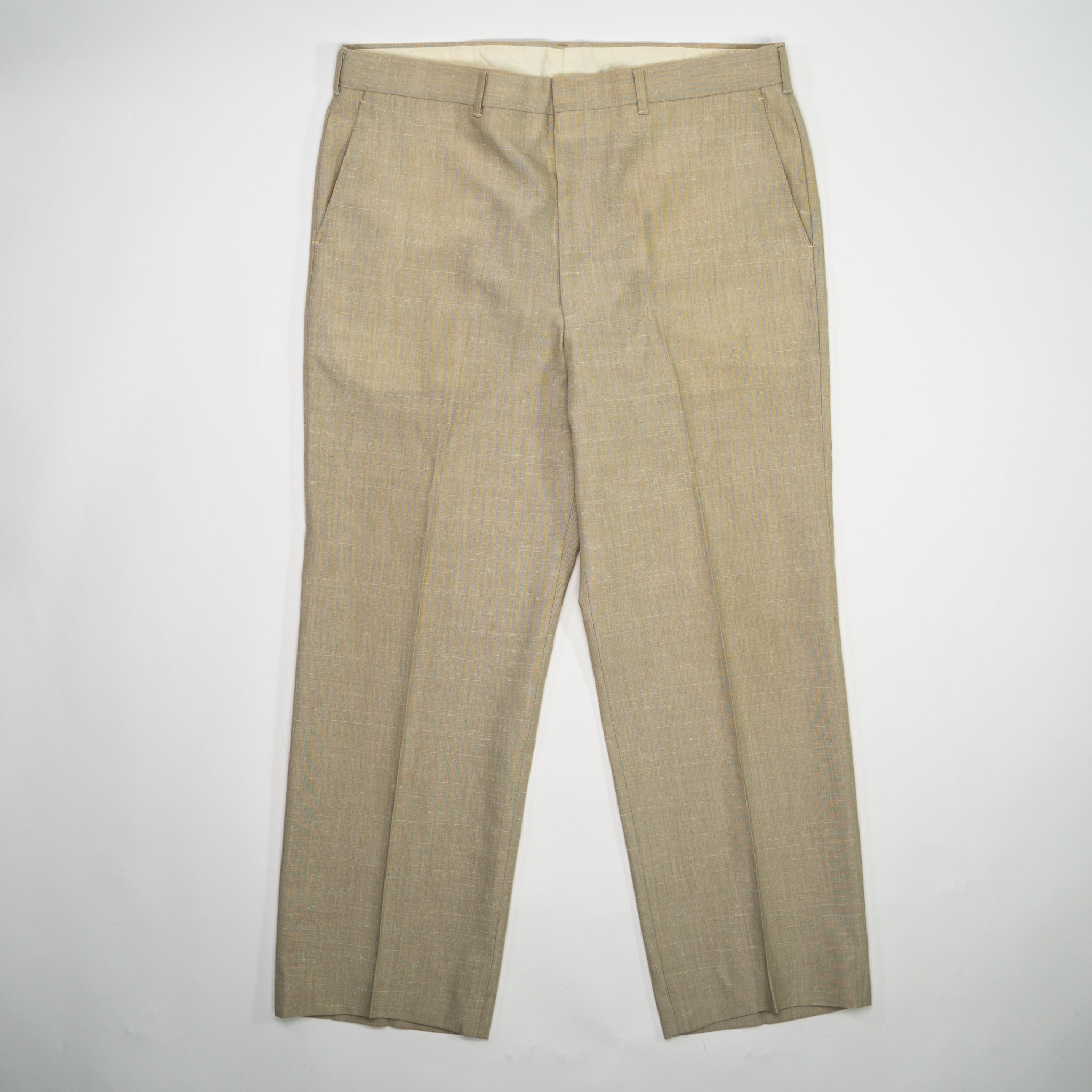 Vintage 70s Light Beige Haggar's Linen Dress Pants (36 x 29)#N ...
