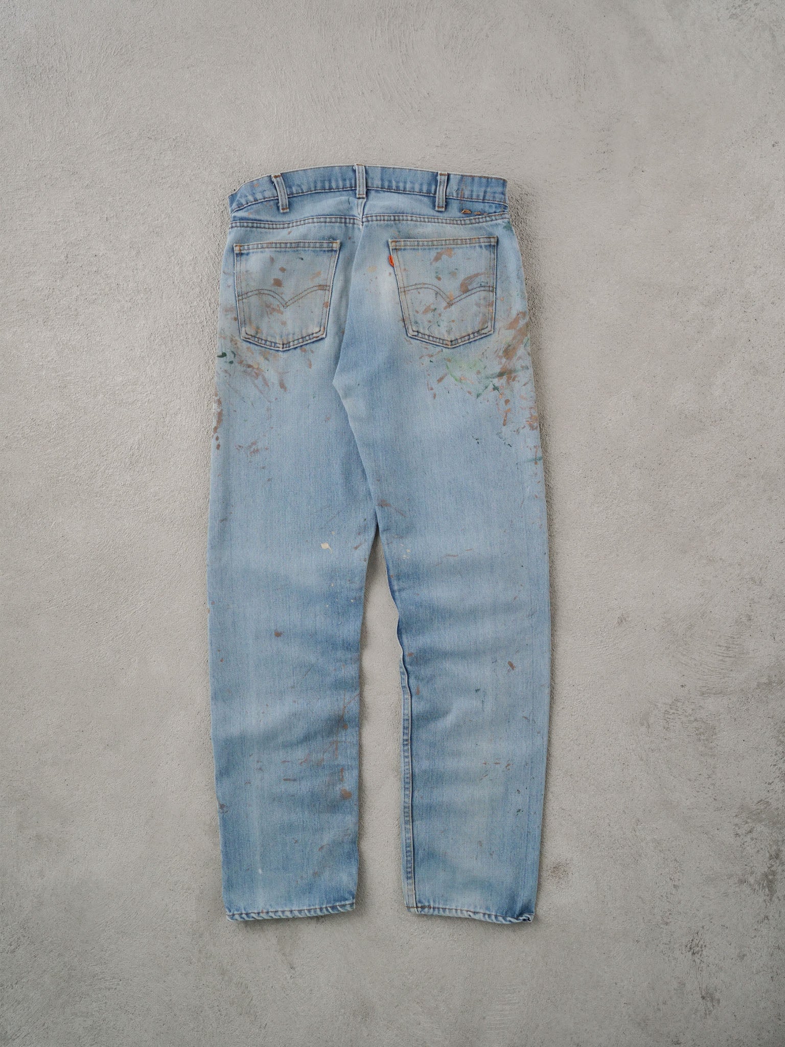 Vintage 70s Light Blue Levi's Paint Splatter Denim Jeans (36x34) –  Rebalance Vintage