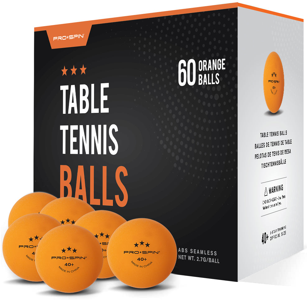 Orange High-Performance Table Tennis Balls