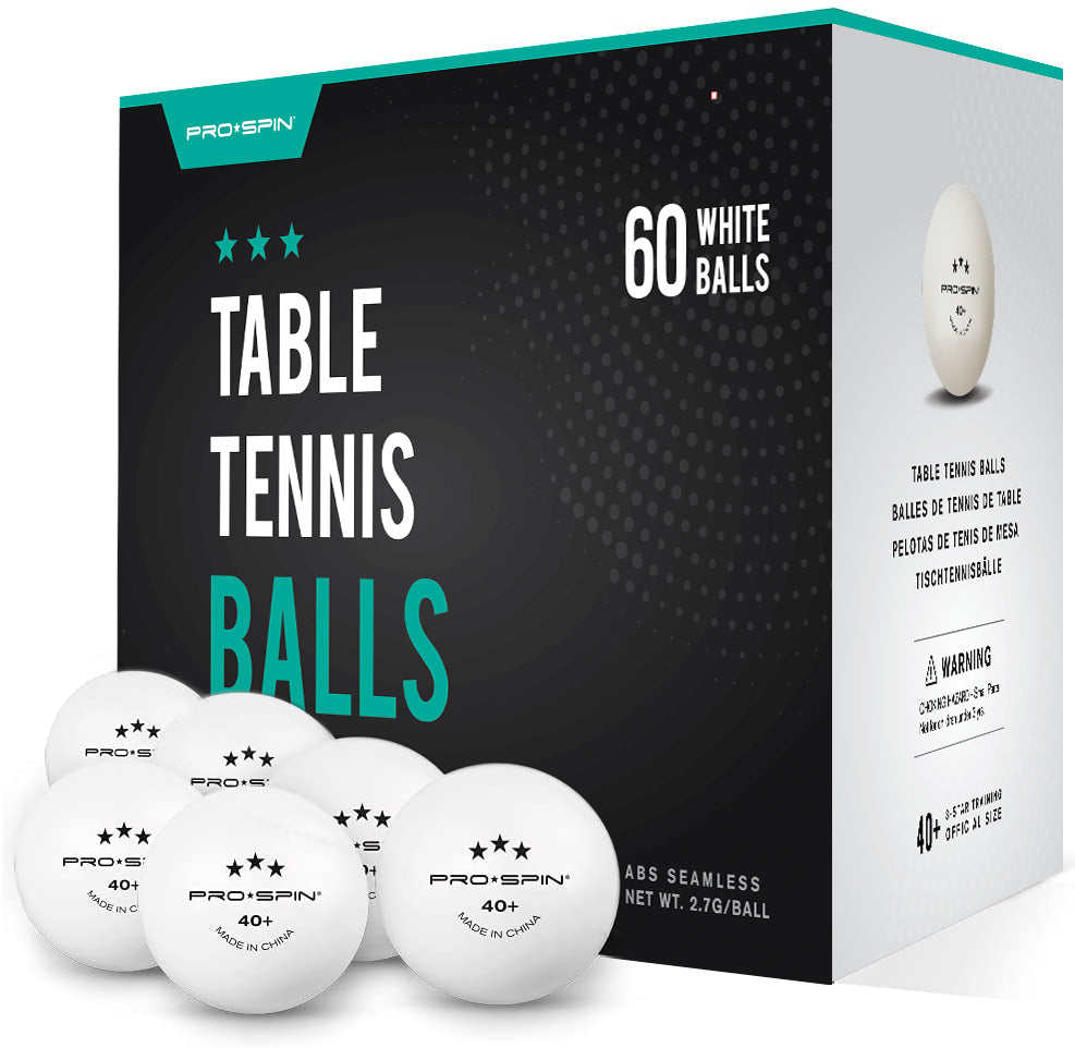 White High-Performance Table Tennis Balls