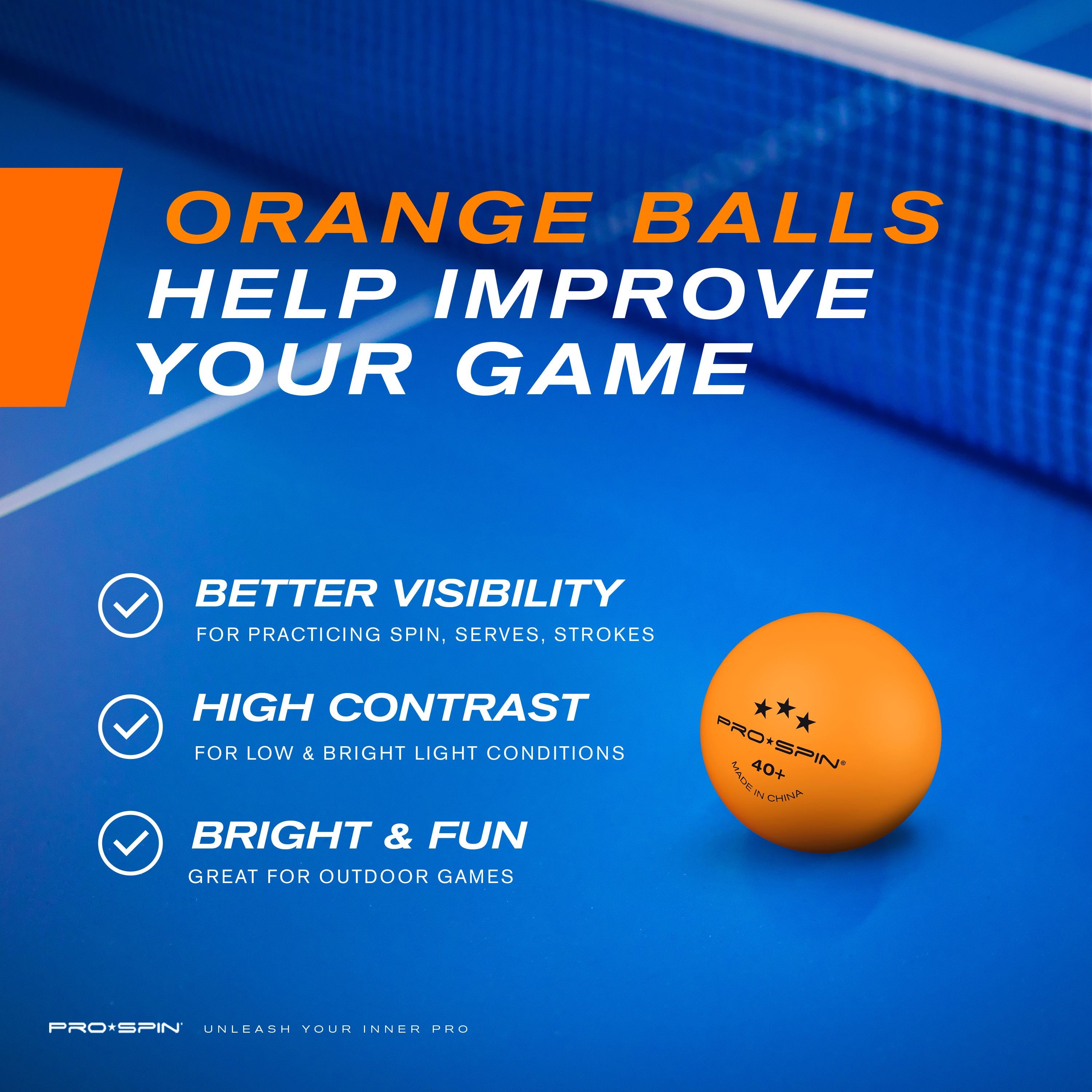 Orange High-Performance Table Tennis Balls-image-4