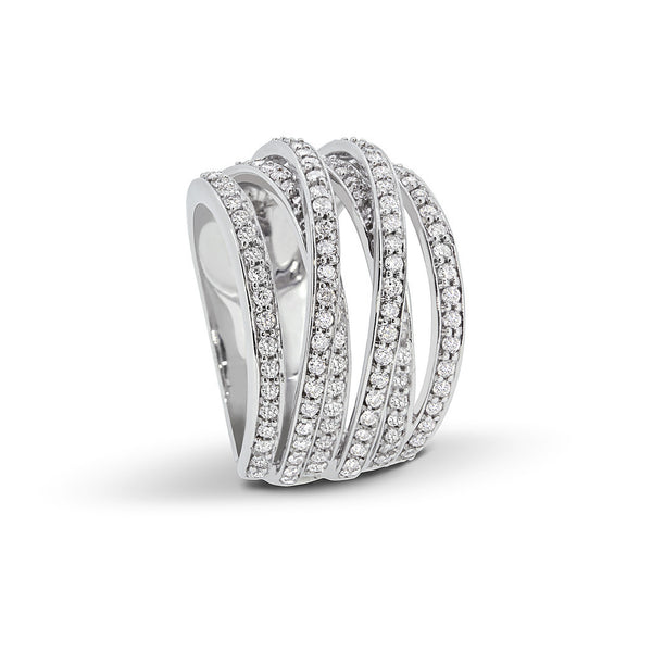Twisted Layered Diamond Ring | DuttsonRocks