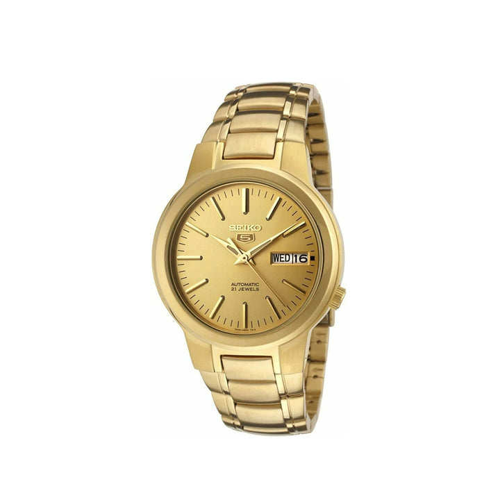 Seiko 5 SNKA10K1 Automatic Gold Stainless Steel Strap Watch For Men – Time  Depot