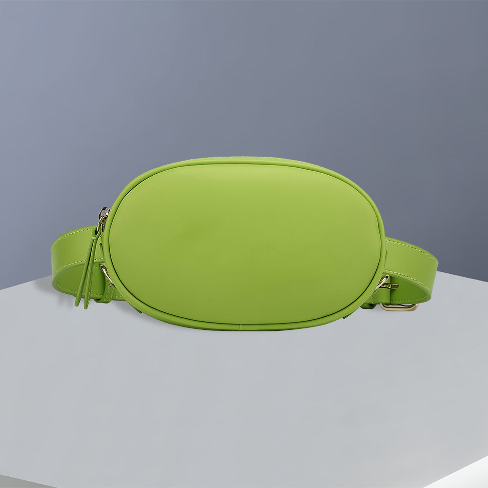 lime green waist bag