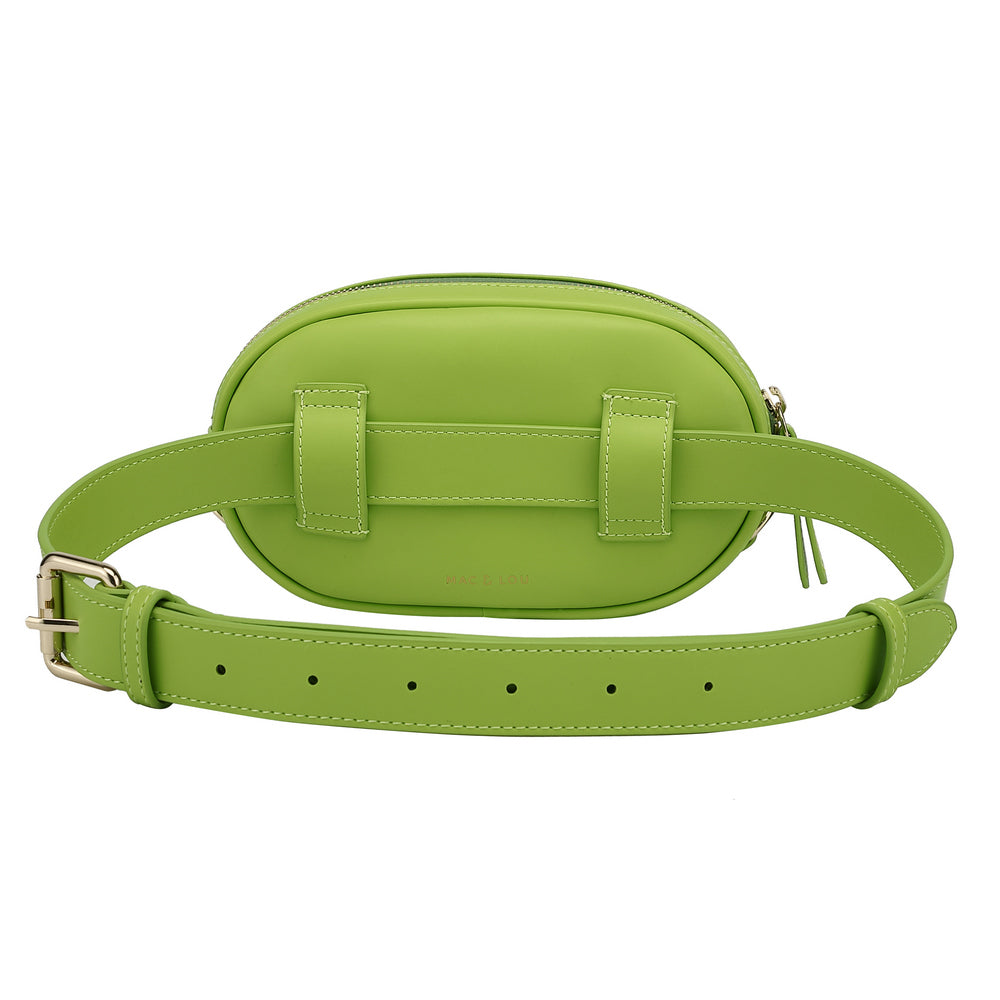 lime green waist bag