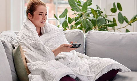 weighted blanket white