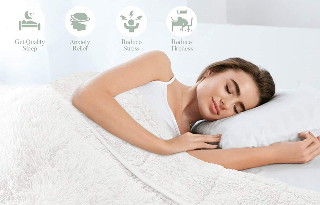 Sherpa Weighted Blanket 15lbs - Better Sleep | BETTER SLEEP - Canada's