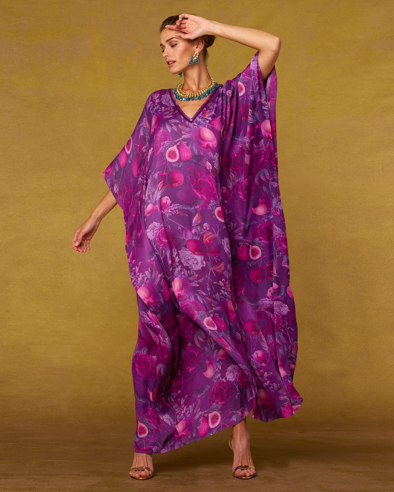 NicoBlu® Fleur Kaftan Dress in Opulent Harvest – NICOBLU