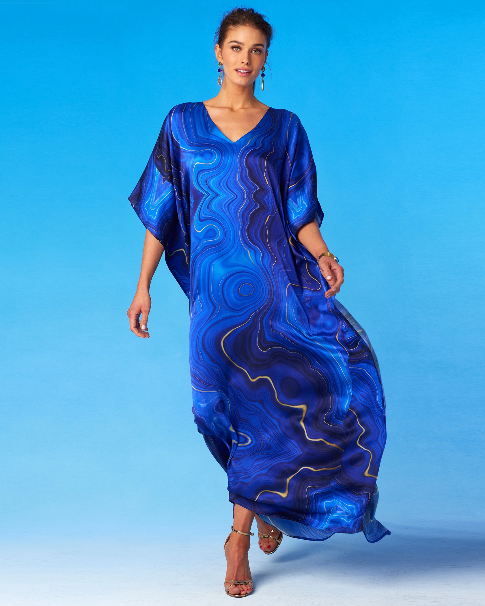 Blue Hills Olivia Kaftan With Plazzo Code Set Collection