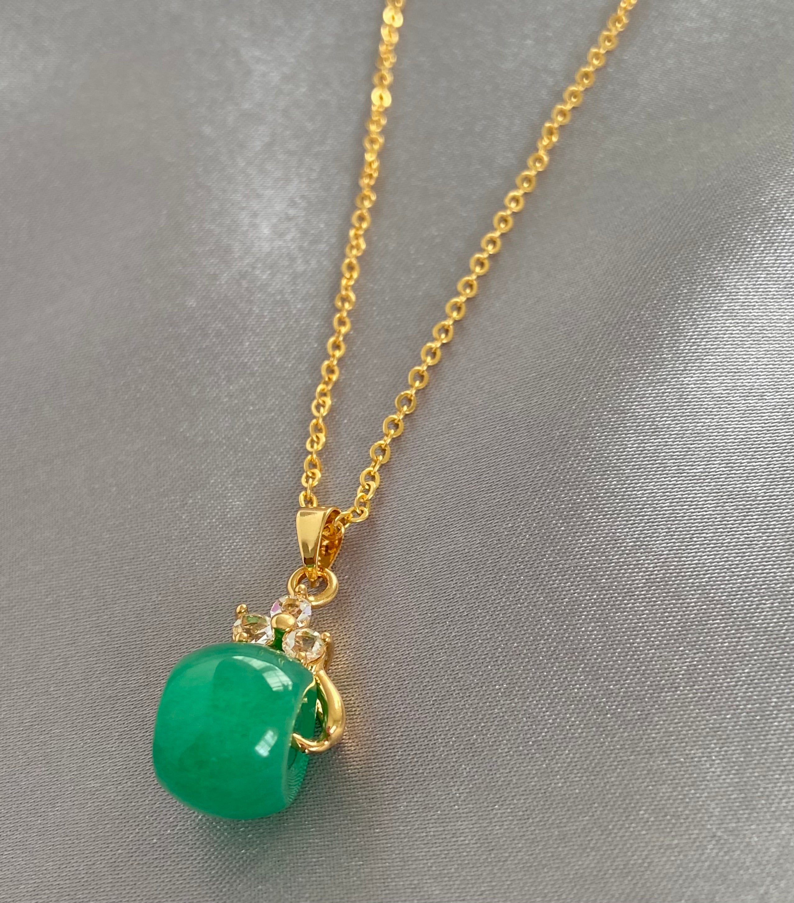 jade ball necklace