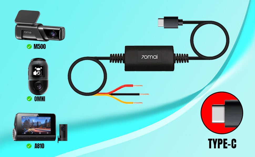 70mai Hardwire Cable Kit (Type-C) - NEXDIGITRON®