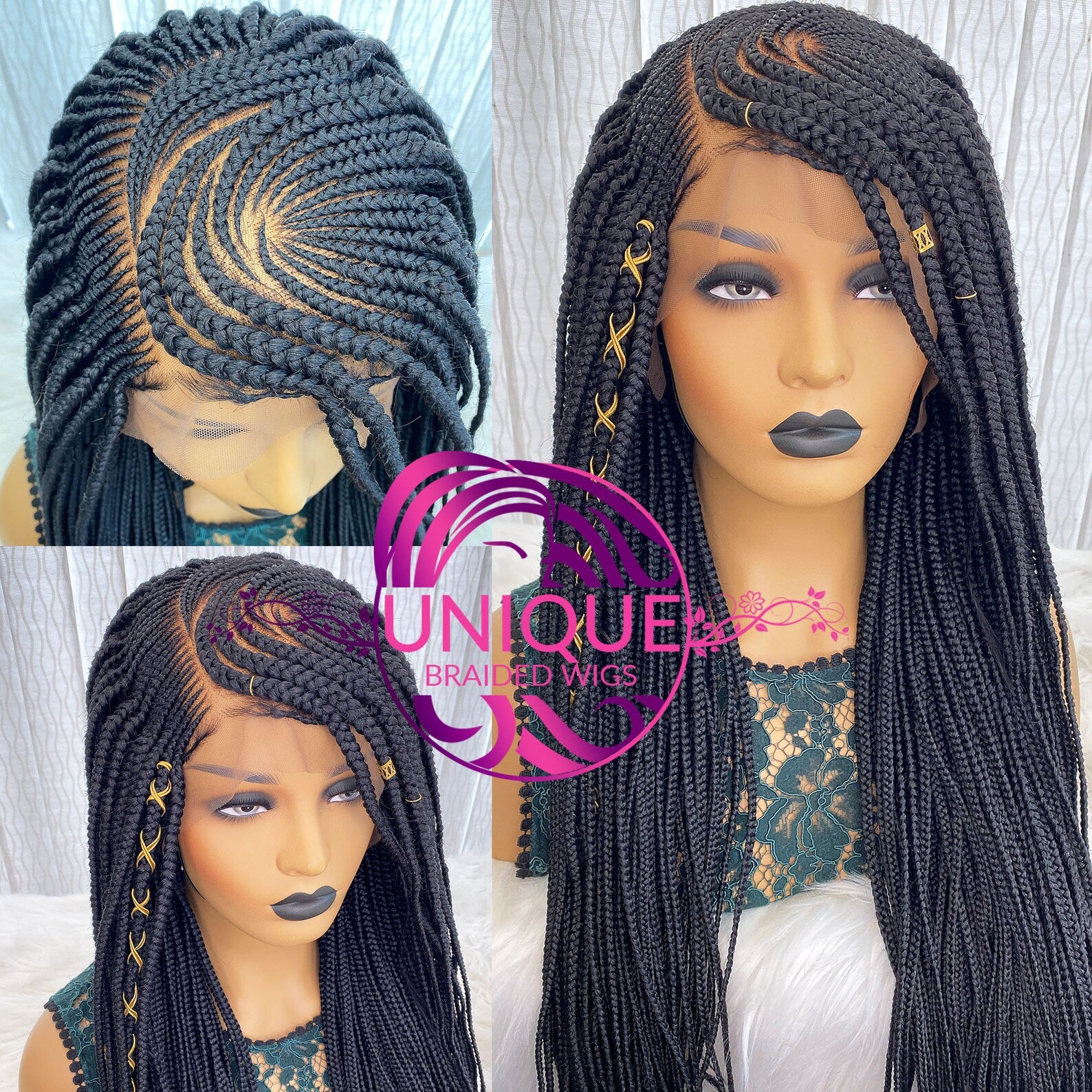 Shop Lace Front Cornrow Braided Wig on