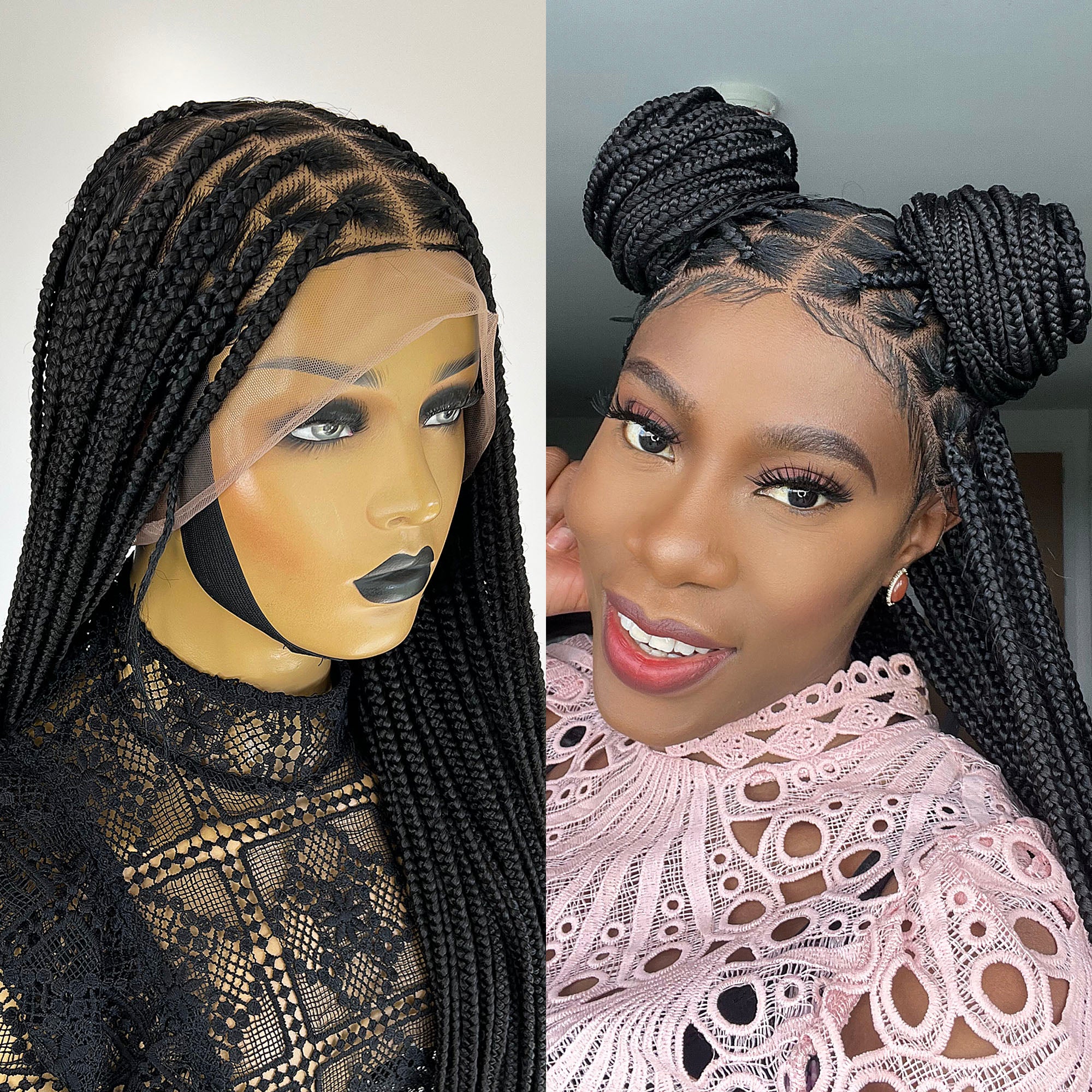 Full Lace Knotless Box Braid Wig 